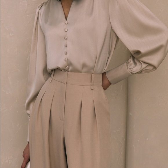 Pleated trouser pants - Picture 2 of 8